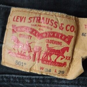 Levi's Black Straight Jeans Timeless Style